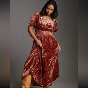 NWT Anthropologie Velvet Somerset Dress